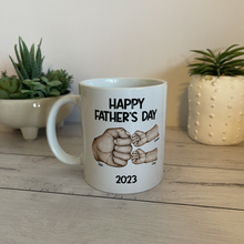 Load image into Gallery viewer, Personalised Father&#39;s Day Fists Mug
