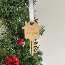 Load image into Gallery viewer, First Christmas in Our New Home Key Ornaments
