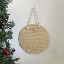 Load image into Gallery viewer, My Mistletoes Christmas Footprint Plaque
