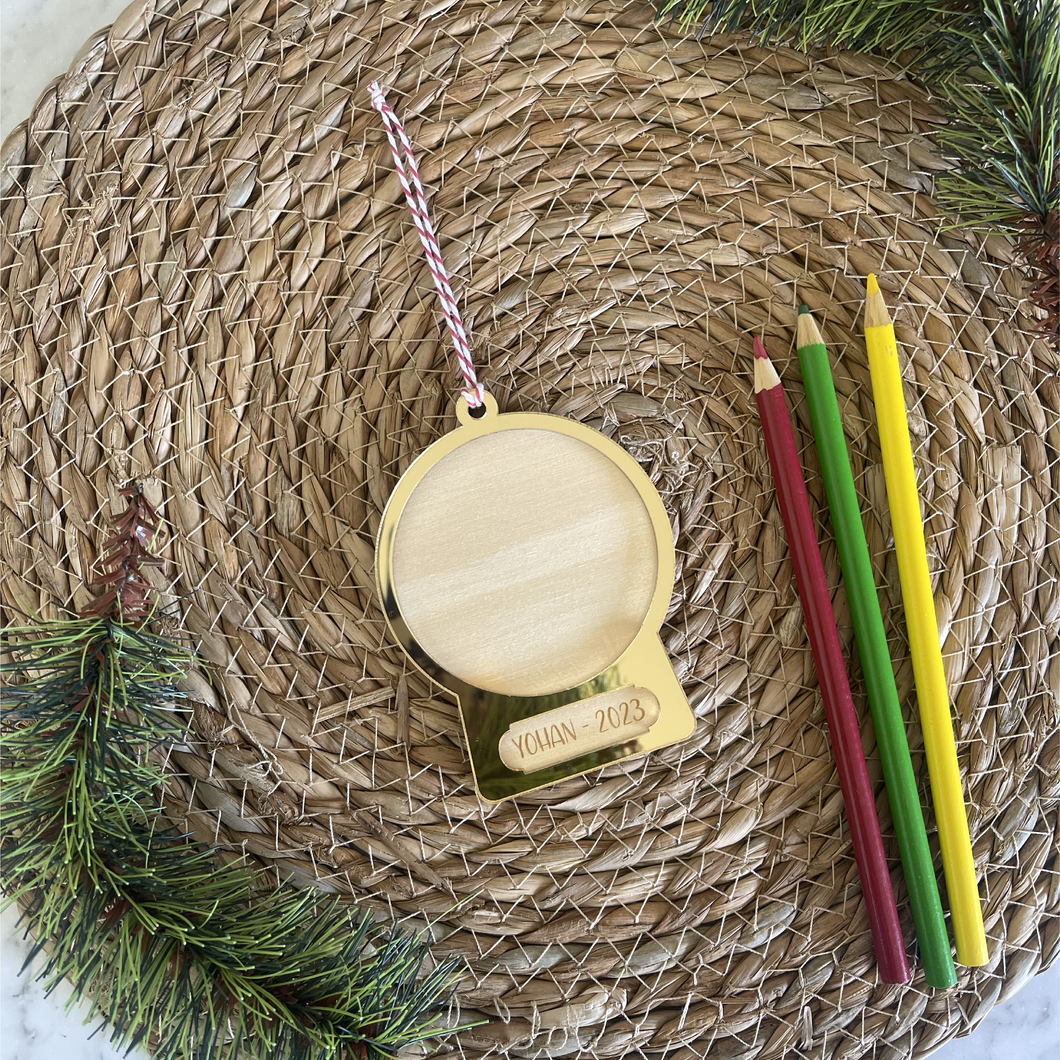 Children’s Hand Drawn Christmas Ornament