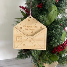 Load image into Gallery viewer, Christmas Wishlist Envelope Ornament
