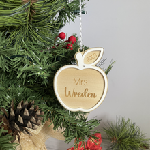 Load image into Gallery viewer, Personalised Apple Christmas Ornaments
