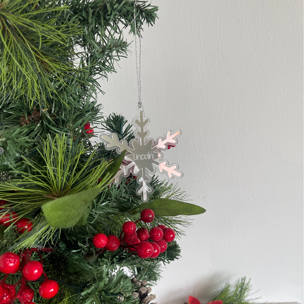 Personalised Snowflake Christmas Ornament