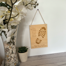 Load image into Gallery viewer, Father&#39;s Day Footprint Plaque
