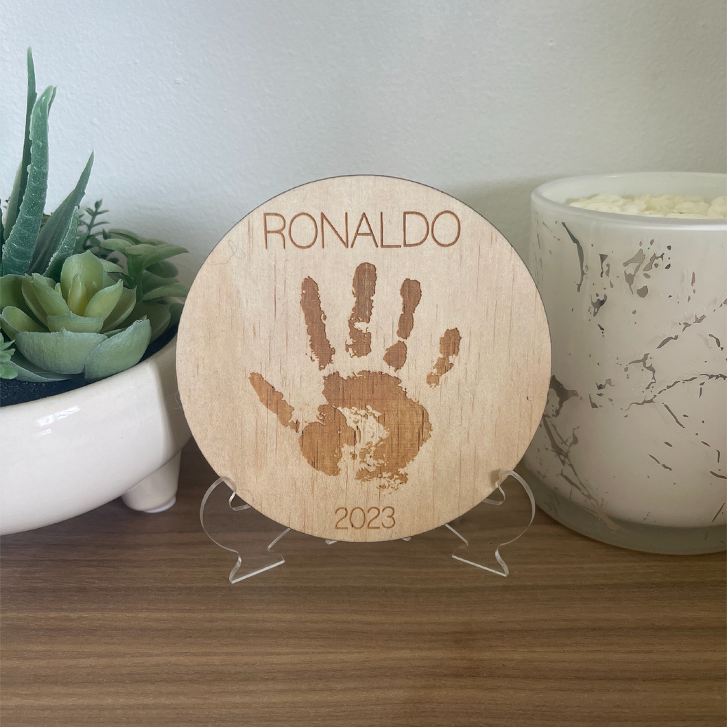 Children's Handprint Plaque