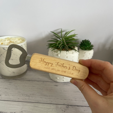 Load image into Gallery viewer, Custom Engraved Father&#39;s Day Bottle Opener
