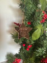 Load image into Gallery viewer, Personalised Teacher Star Christmas Ornament
