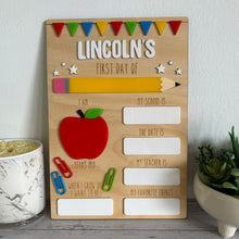 Load image into Gallery viewer, First Day Dry Erase Board - Back to School
