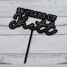 Load image into Gallery viewer, Custom Age Birthday Cake Topper
