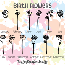 Load image into Gallery viewer, Custom Wooden Birth Month Flower Bouquets
