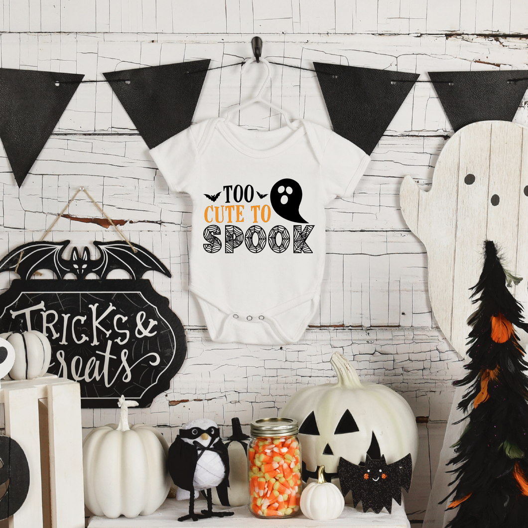 Too Cute To Spook Halloween Bodysuit