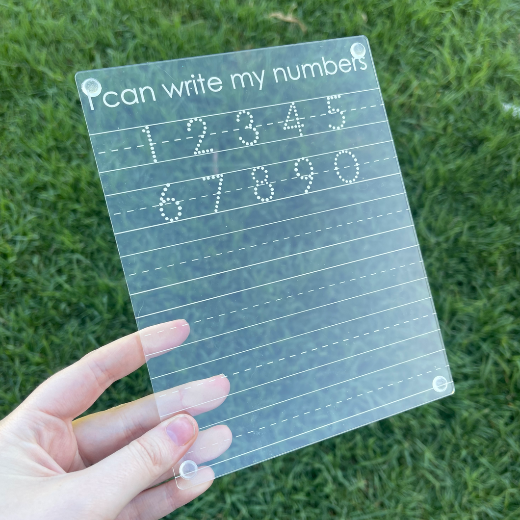 ‘I Can Write My Numbers’ Board