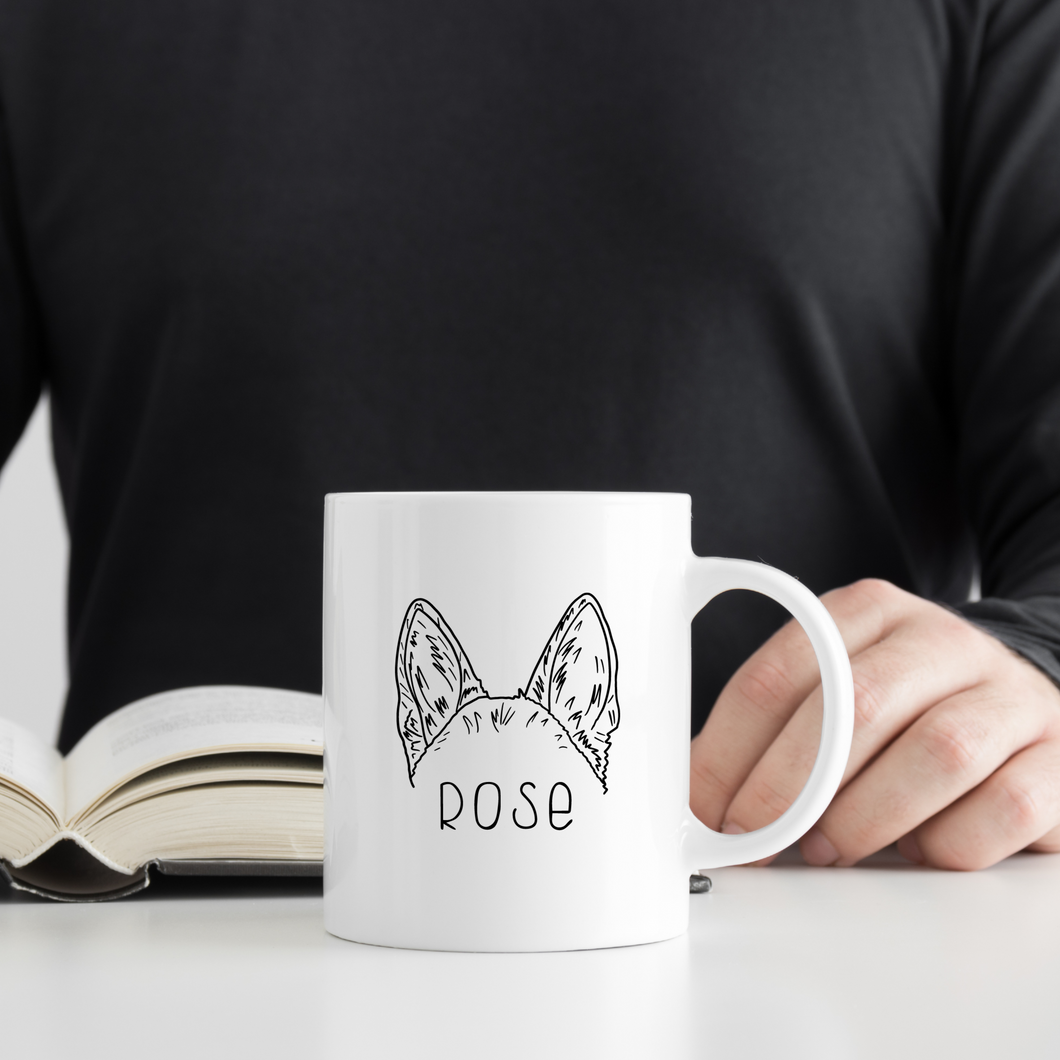 Personalised Dog Ears Mug