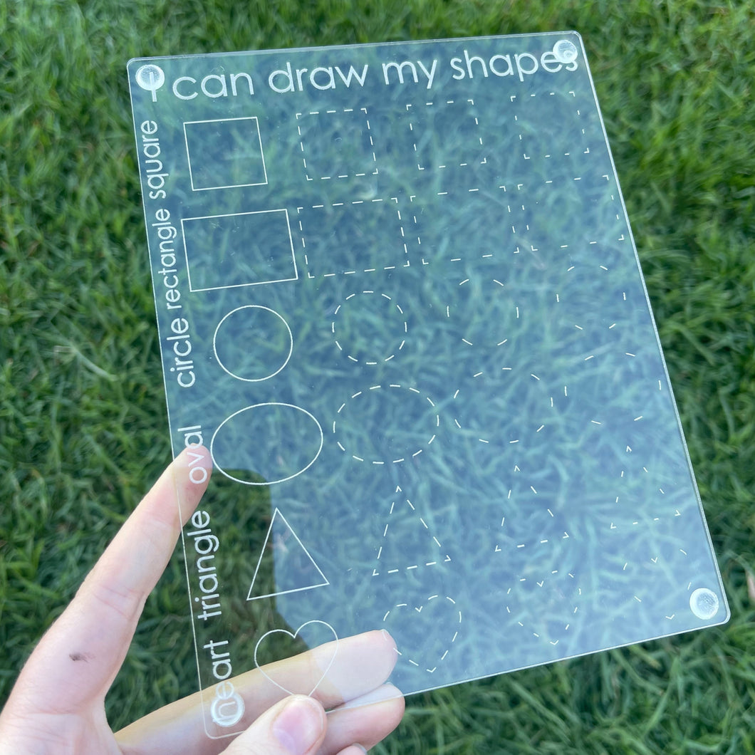 ‘I Can Draw My Shapes’ Board