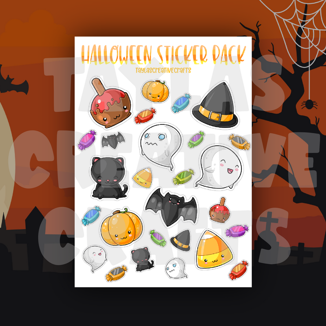 Halloween Sticker Sheet Pack