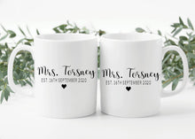 Load image into Gallery viewer, Personalised Wedding Mugs Set
