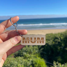 Load image into Gallery viewer, Wooden Mother&#39;s Day Keychain for Mum&#39;s, Nana&#39;s, Grandma&#39;s etc.
