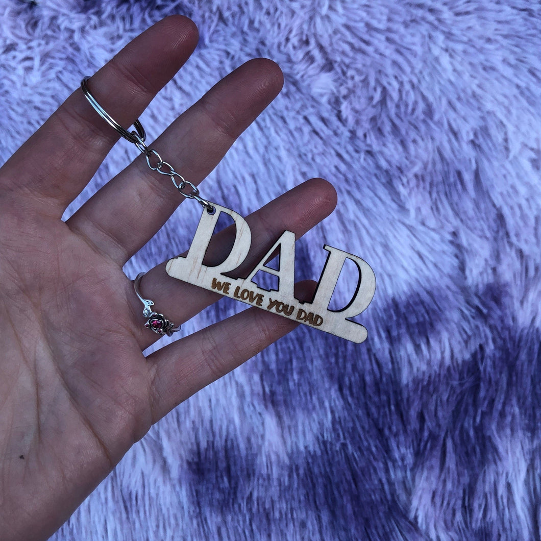 Personalised Dad Keychain