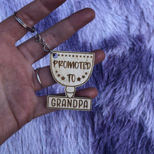 Load image into Gallery viewer, Dad and Grandpa Trophy Keychain
