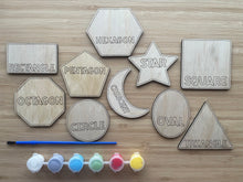 Load image into Gallery viewer, DIY Wooden Painted Shapes
