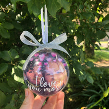 Load image into Gallery viewer, Personalised Christmas Photo Baubles
