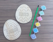 Load image into Gallery viewer, DIY Kids Personalised Wooden Easter Egg Painting Set
