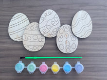 Load image into Gallery viewer, DIY Kids Wooden Easter Egg Painting Set
