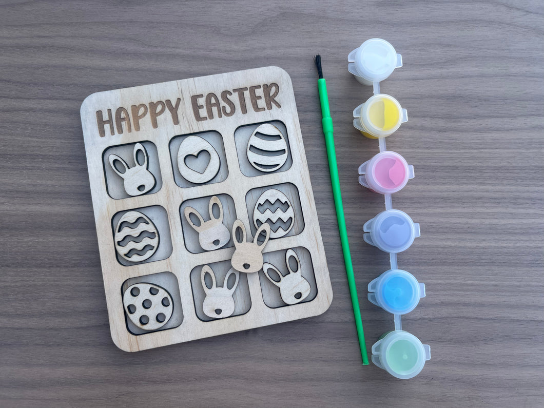 DIY Painted Easter Tic Tac Toe