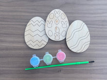 Load image into Gallery viewer, DIY Kids Wooden Easter Egg Painting Set
